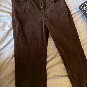 Men's Dark Brown Corduroy Pants — Versatile Everyday Wear